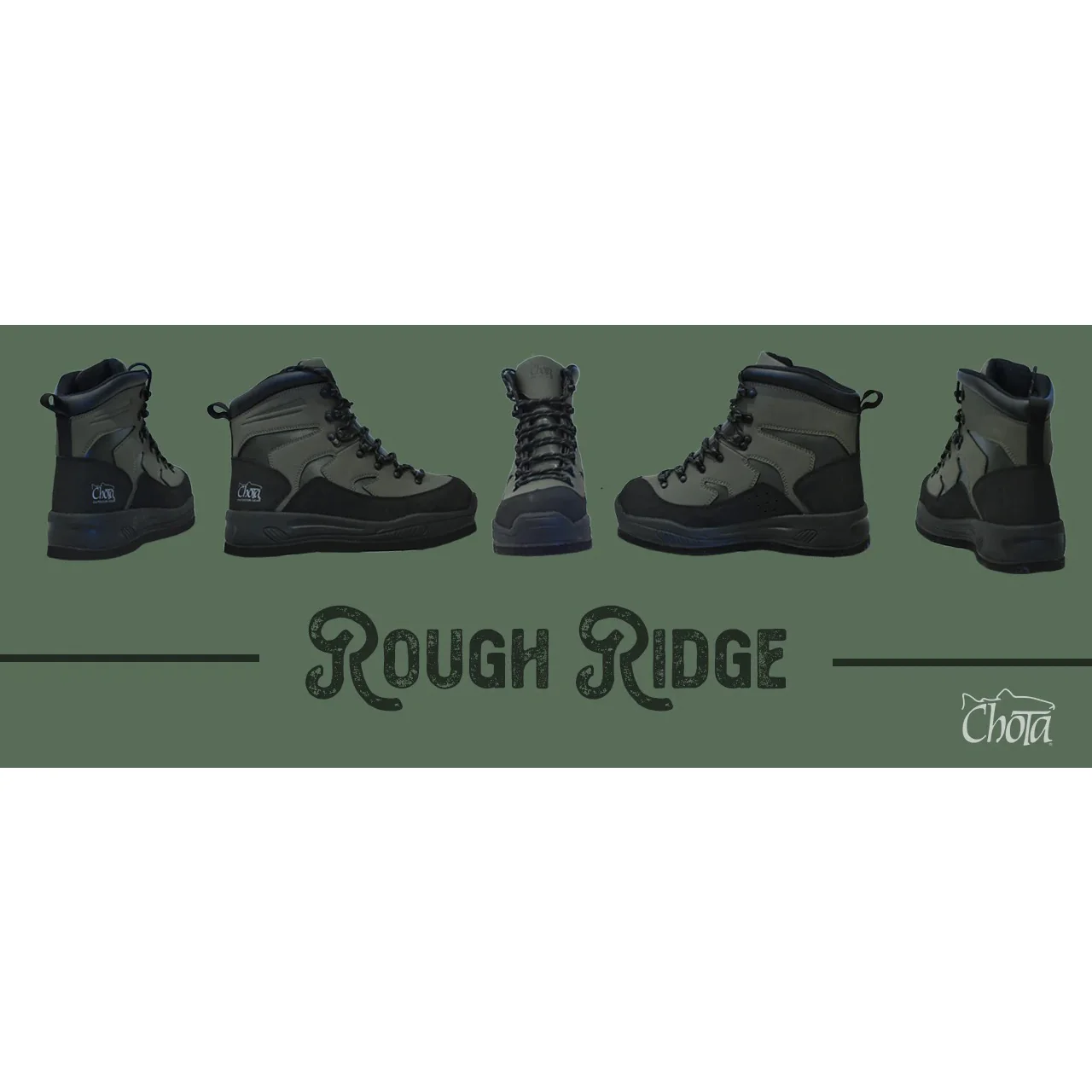Chota Rough Ridge High Traction Rubber Soled Wading Boots - Image 5