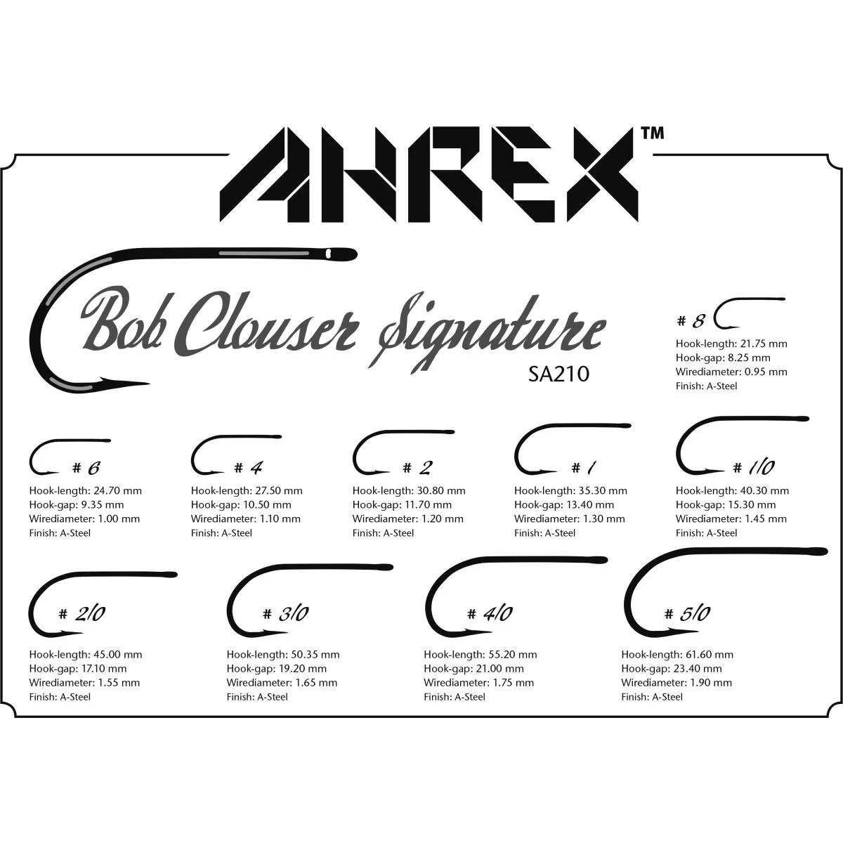 Ahrex SA210 Bob Clouser Signature Hook - Image 3
